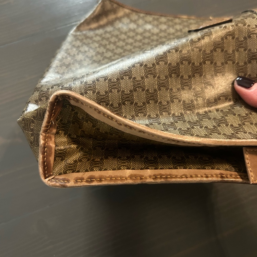 Celine Brown Patterned Clutch - image 4